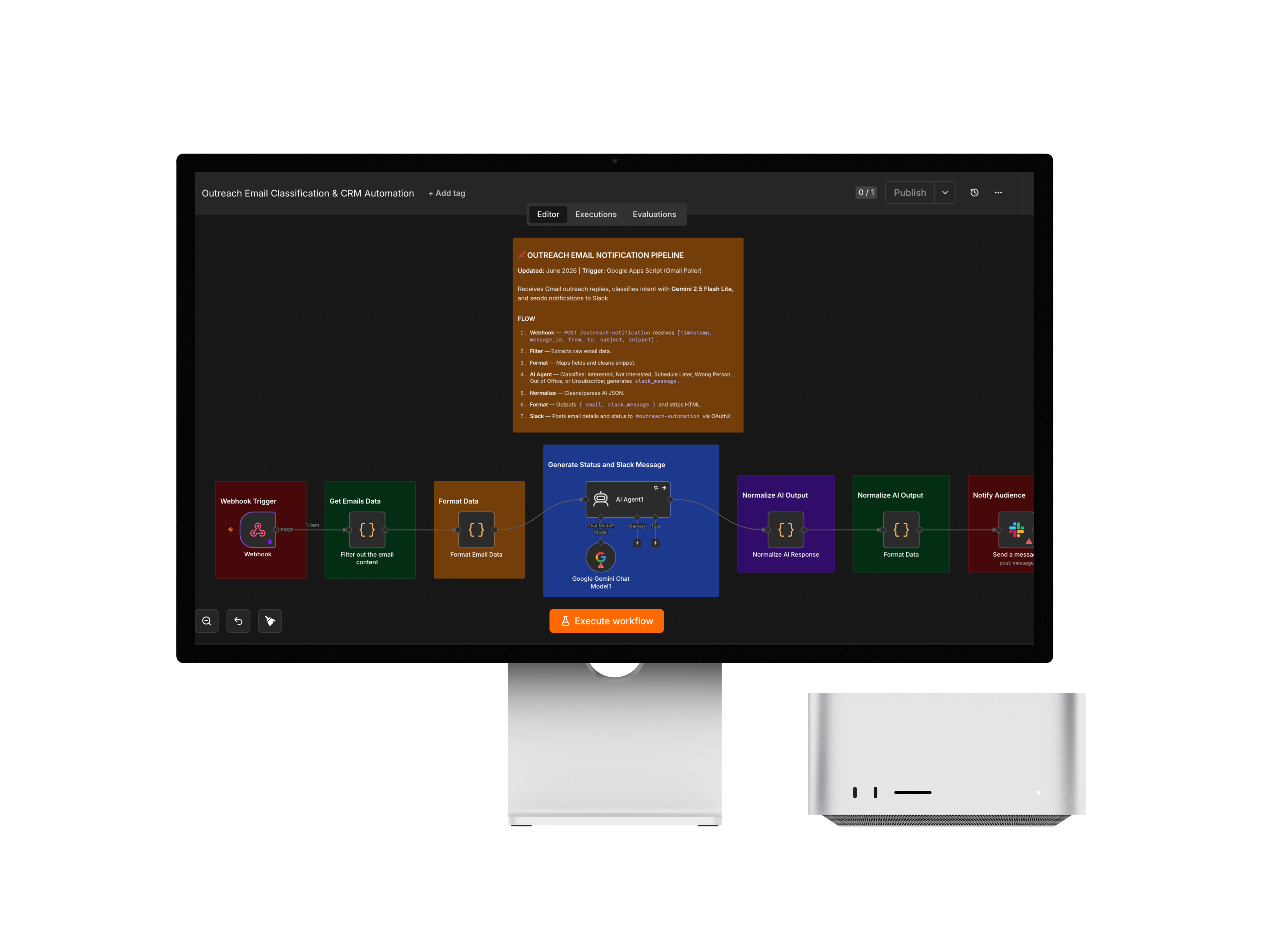 Outreach Email Classification Automation preview
