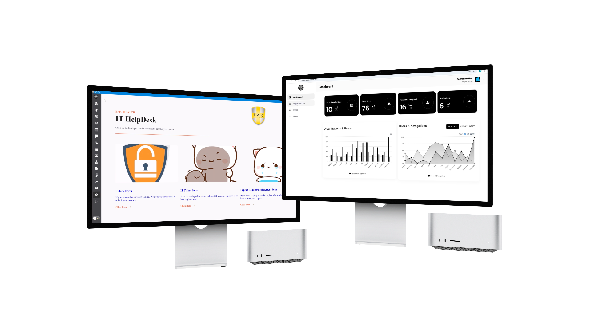 UNITY Desktop App & Admin Portal preview